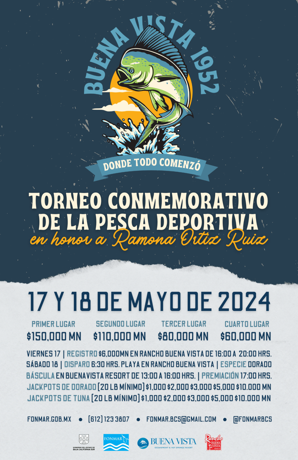 REALIZARÁN TORNEO “BUENAVISTA 1952”, ALUSIVO AL DÍA ESTATAL DE LA PESCA&nbsp;DEPORTIVA