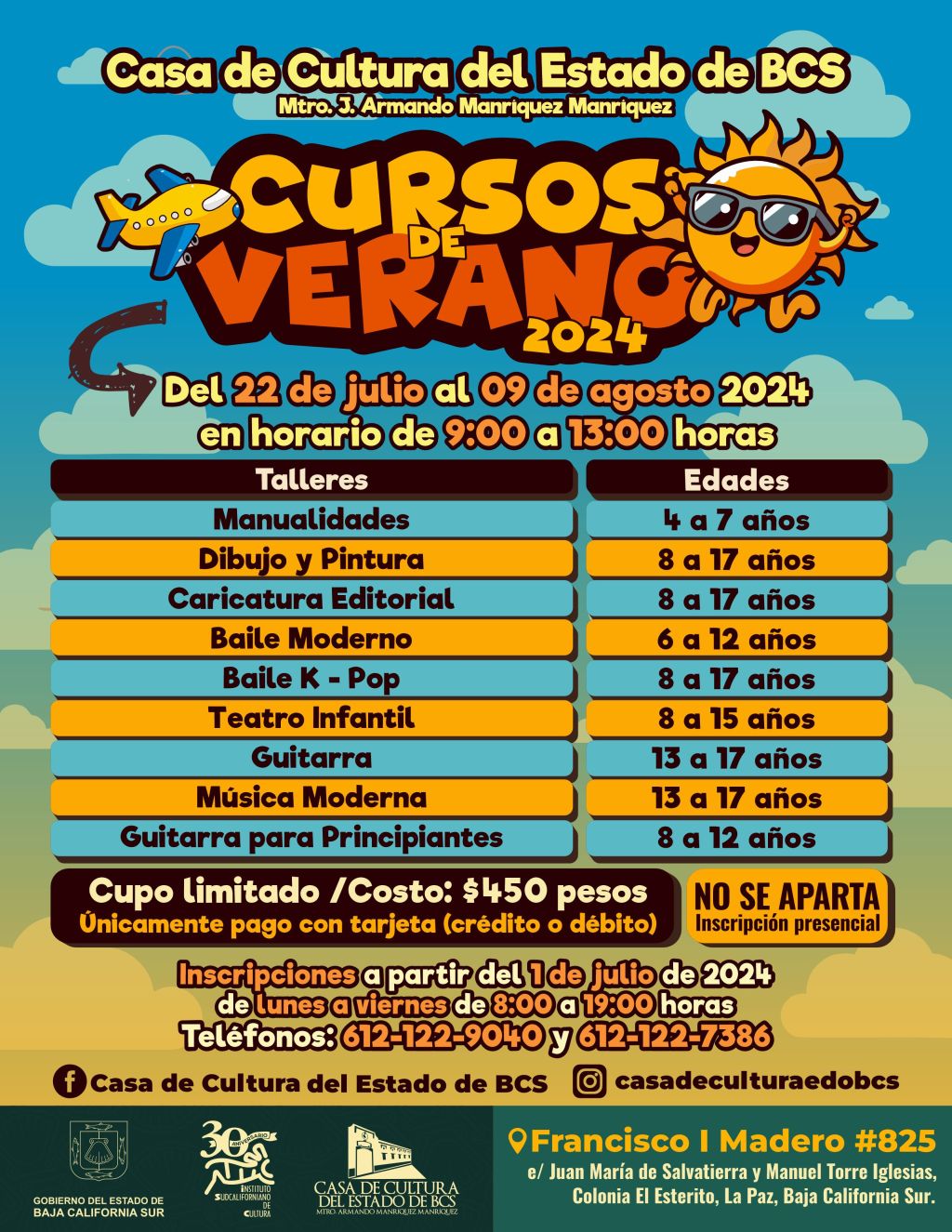 CURSOS DE VERANO PARA NIÑOS Y NIÑAS EN LA CASA DE CULTURA DEL&nbsp;ESTADO