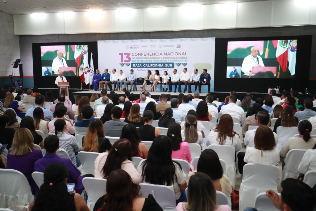 INAUGURA GOBERNADOR DE BCS, VMCC LA 13 CONFERENCIA NACIONAL DE PROCURADORAS Y PROCURADORES DE PROTECCIÓN DE NIÑAS, NIÑOS Y ADOLESCENTES