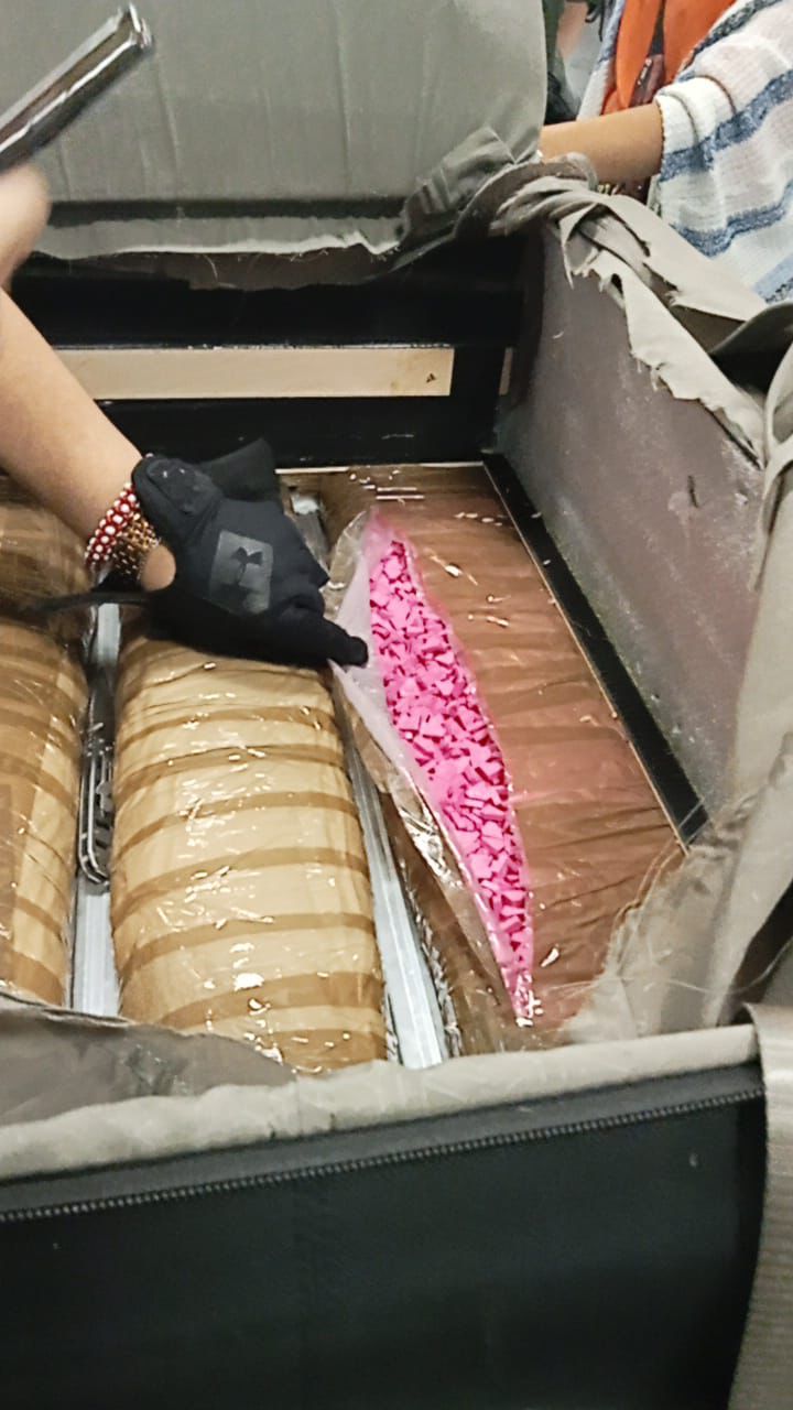 Marina informa sobre el aseguramiento de dos maletas con presunta droga en el Aeropuerto Internacional de la Ciudad de México