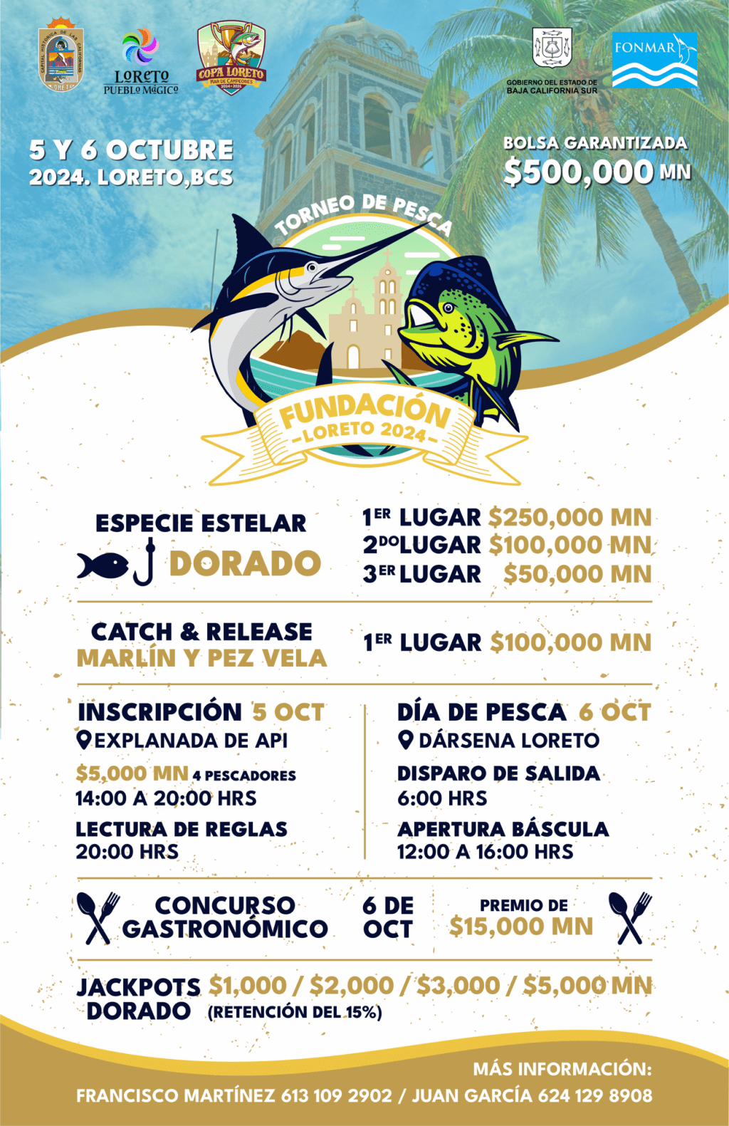 REALIZARÁN TORNEO DE PESCA «COPA LORETO» CON BOLSA DE MEDIO MILLÓN DE PESOS EN PREMIOS