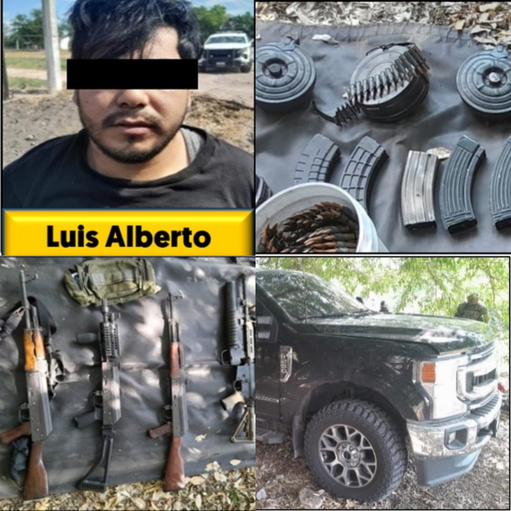 #EjércitoMexicano detiene a Luis Alberto «N», presunto jefe de célula operativa y generador de violencia en #Sinaloa
