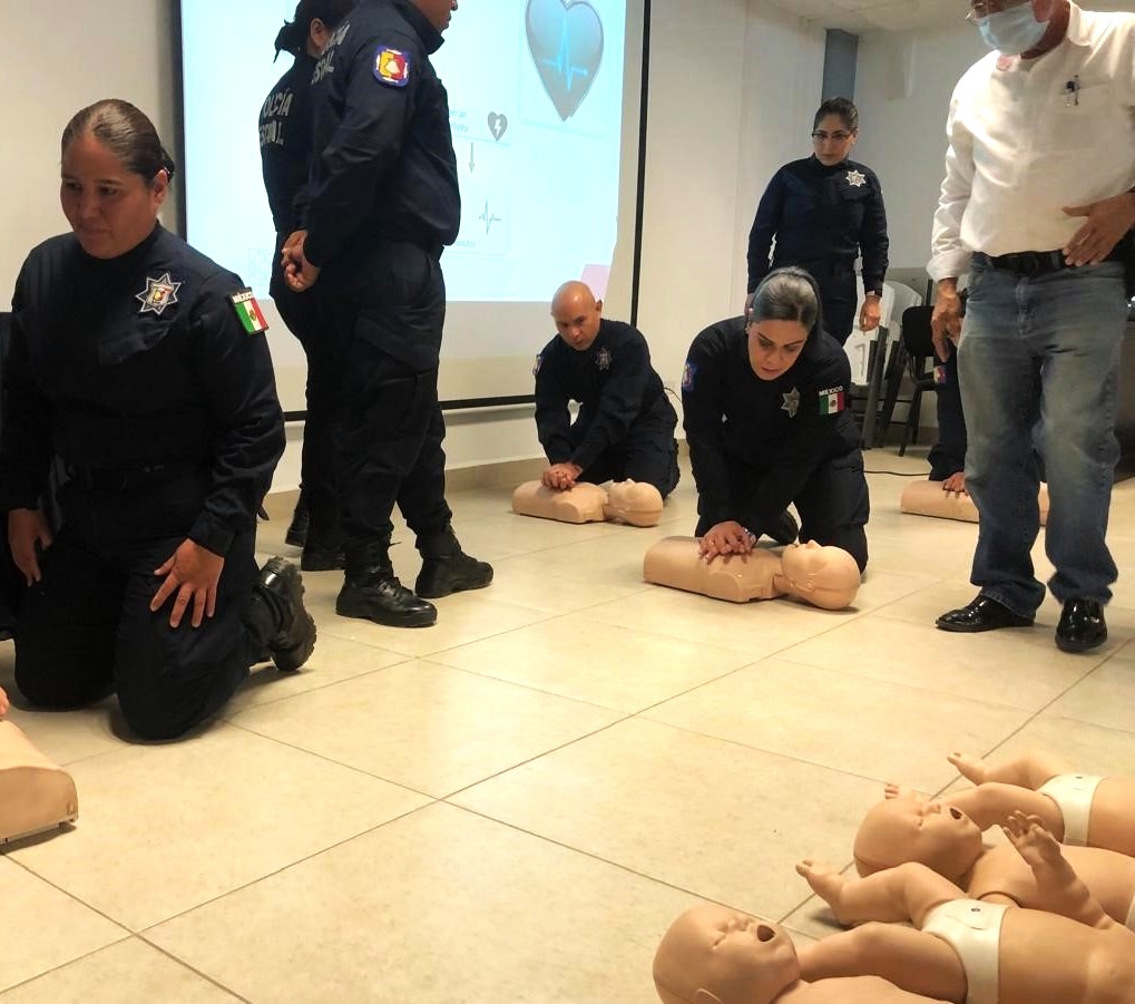 PREPARAN A 23 ELEMENTOS DE LA POLICÍA ESTATAL EN PRIMEROS AUXILIOS