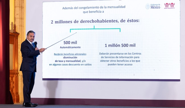Congela Gobierno de México saldos y mensualidades de 2 millones de créditos del Infonavit otorgados de manera injusta antes de&nbsp;2013