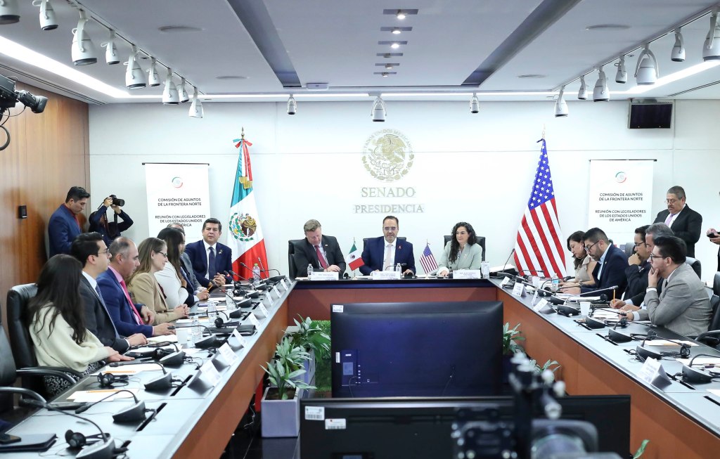 Comisión de Asuntos de la Frontera Norte se reúne con legisladores de Estados Unidos