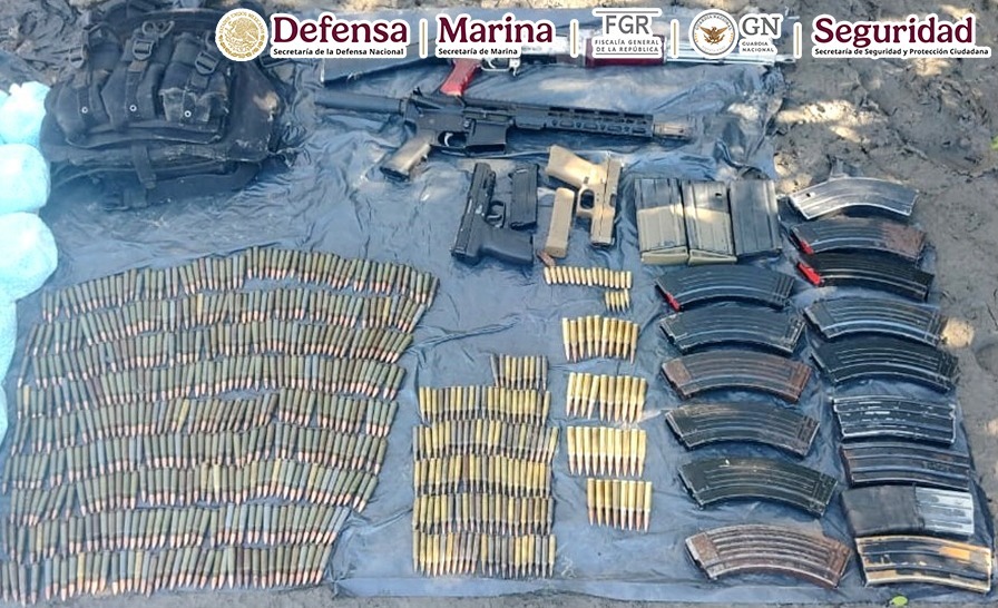 ASEGURAN EN SINALOA MÁS DE 200 MIL PASTILLAS Y 8 KILOS DE FENTANILO, 18 KILOS DE METANFETAMINA Y&nbsp;ARMAMENTO