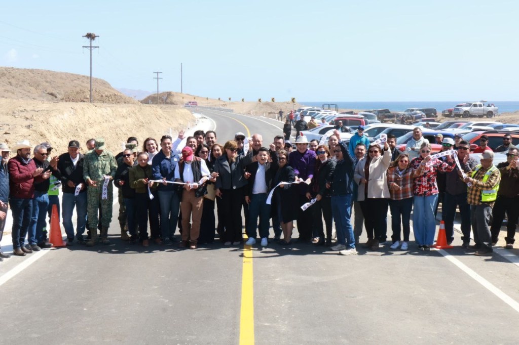 Consolida el gobierno de VCC más conectividad y seguridad al inaugurar la carretera Bahía Tortugas – Punta&nbsp;Eugenia