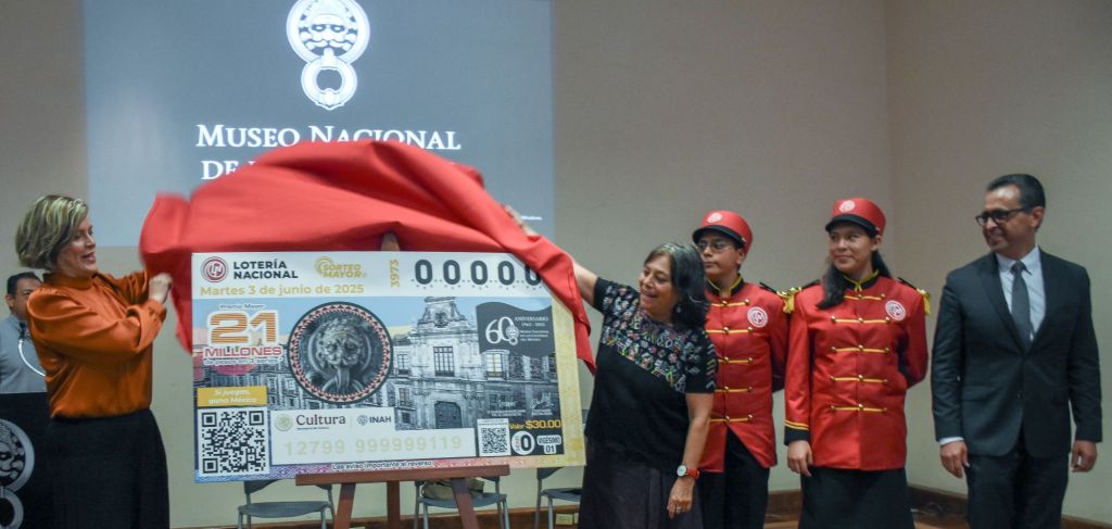 CON BILLETE CONMEMORATIVO, INAH Y LOTERÍA NACIONAL CELEBRAN 60 AÑOS DEL MUSEO NACIONAL DE LAS CULTURAS DEL&nbsp;MUNDO
