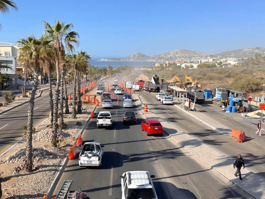 Por los trabajos en la glorieta de Fonatur autoridades de Los Cabos monitorean el movilidad las 24&nbsp;horas