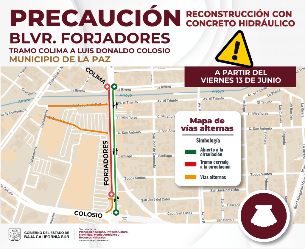 Anuncia el Gobierno del Estado la reconstrucción del bulevar&nbsp;Forjadores