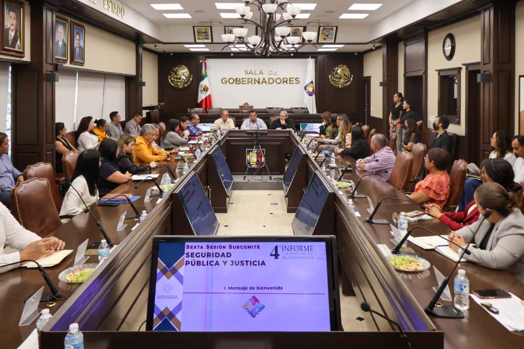 Encabeza Saúl González, sesión del Subcomité Sectorial de Seguridad y Justicia de&nbsp;BCS