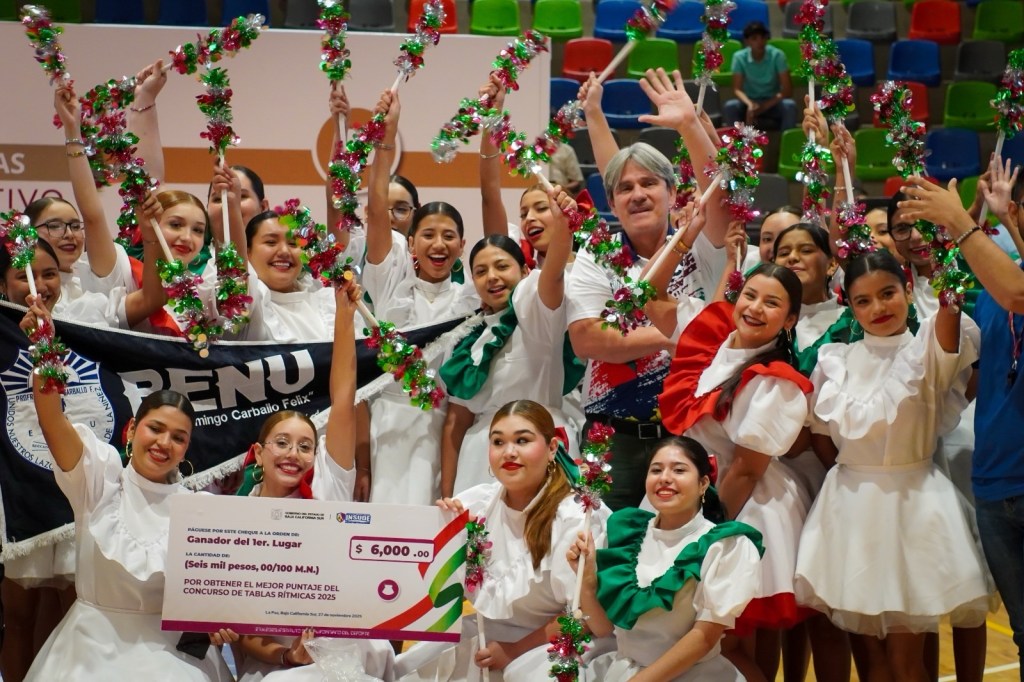 Premia INSUDE a escuelas ganadoras del concurso de tablas&nbsp;rítmicas