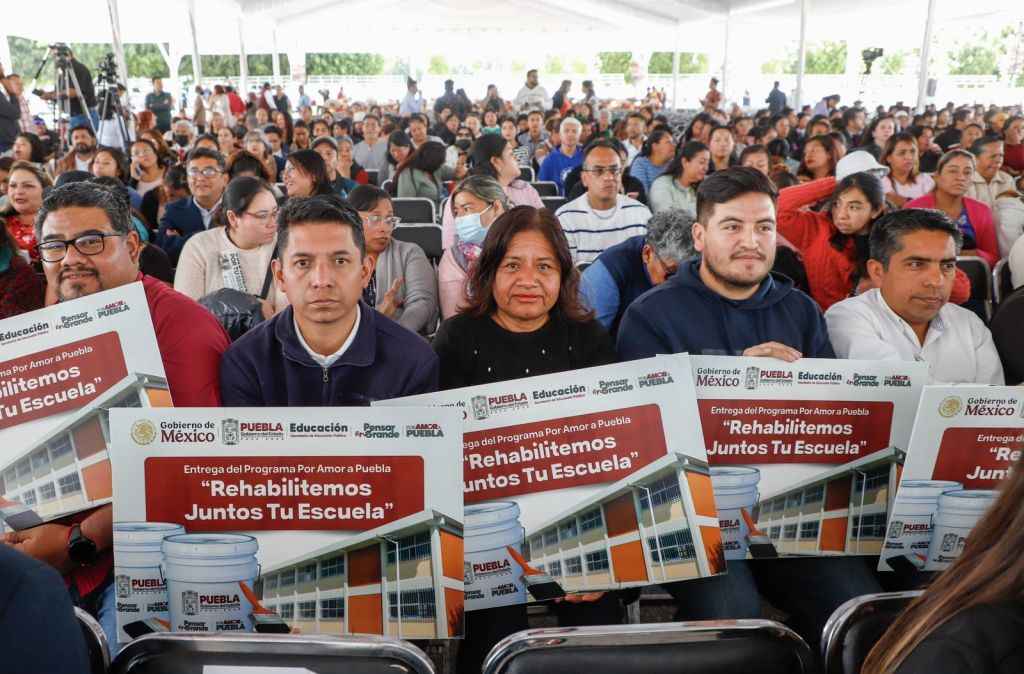 Gobierno de Puebla brinda bienestar y seguridad con dignificación de 107 planteles&nbsp;educativos