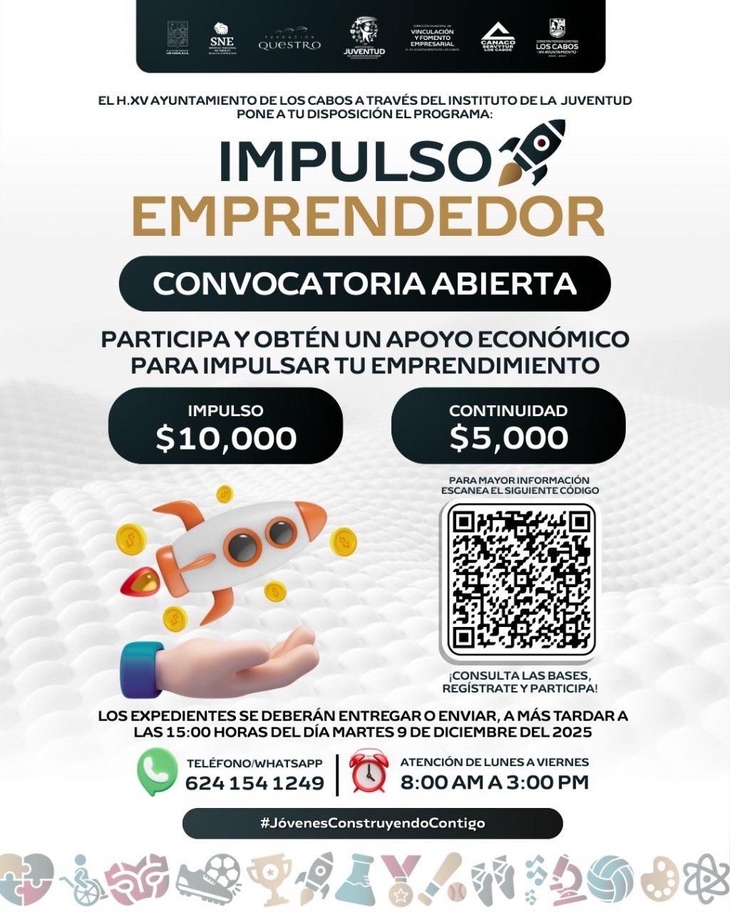 A través del programa municipal “Impulso Emprendedor”,&nbsp;anuncia&nbsp;apoyos económicos para jóvenes emprendedores&nbsp;de Los&nbsp;Cabos