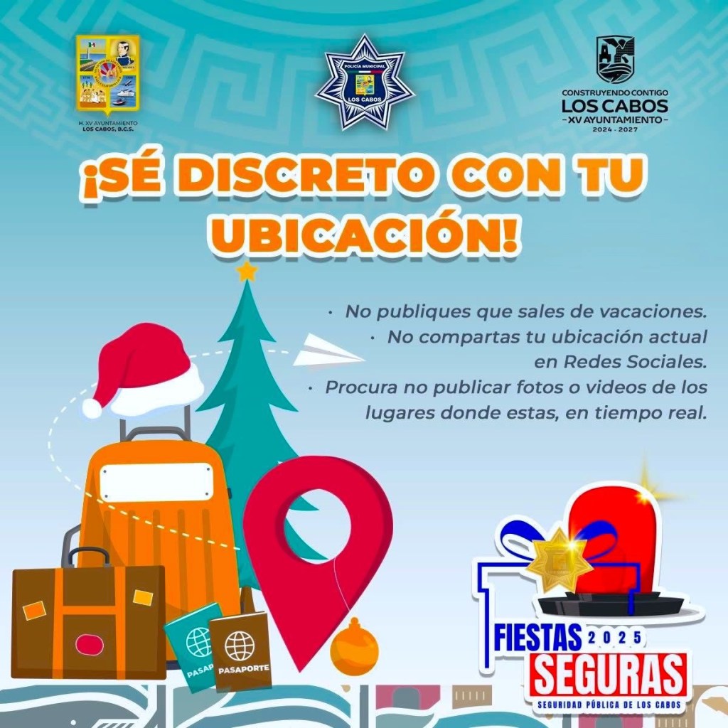 El XV Ayuntamiento de Los Cabos&nbsp;hace un&nbsp;llamado a la&nbsp;prevención y&nbsp;responsabilidad&nbsp;durante las&nbsp;celebraciones&nbsp;decembrinas