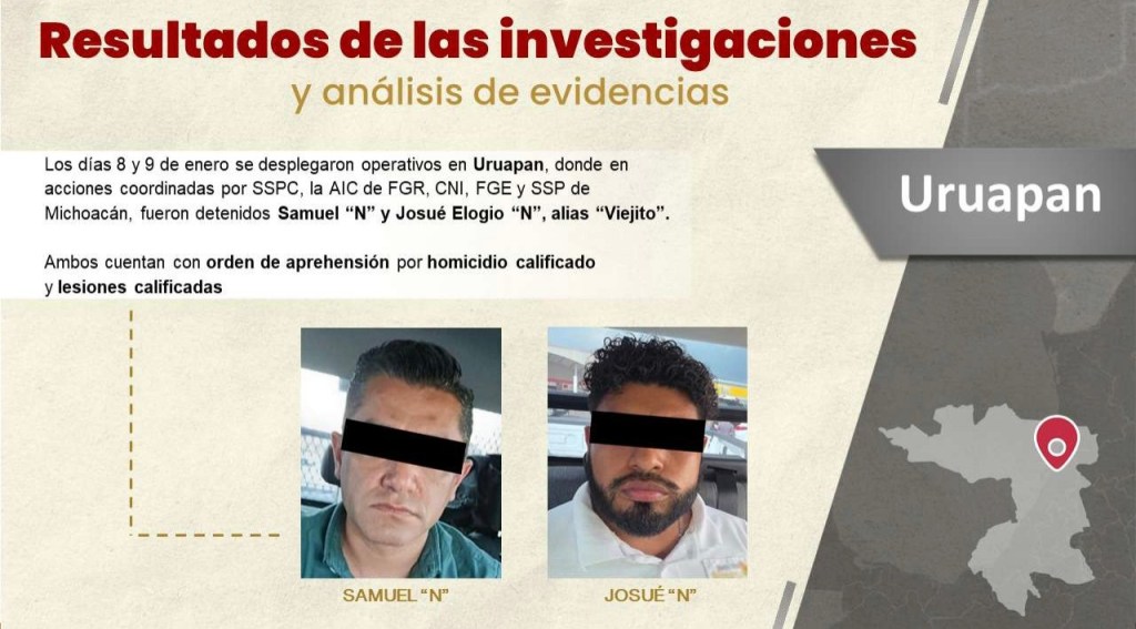 Detienen en Michoacán a más personas involucradas en asesinato de Carlos Manso