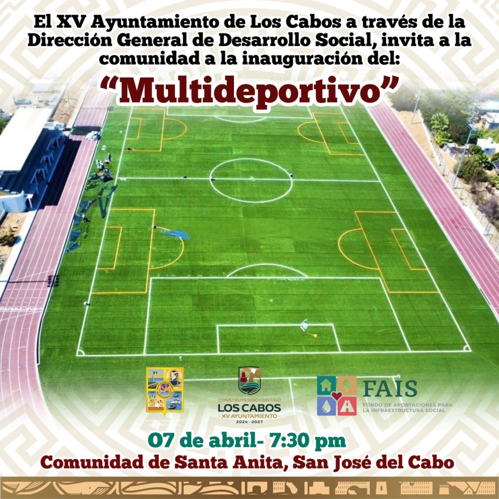 Consolida el XV Ayuntamiento transformación urbana en el municipio de Los Cabos