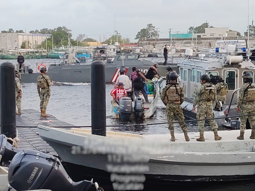 La Secretaría de Marina asegura presunto combustible y equipo de pesca submarina en&nbsp;Yucatán