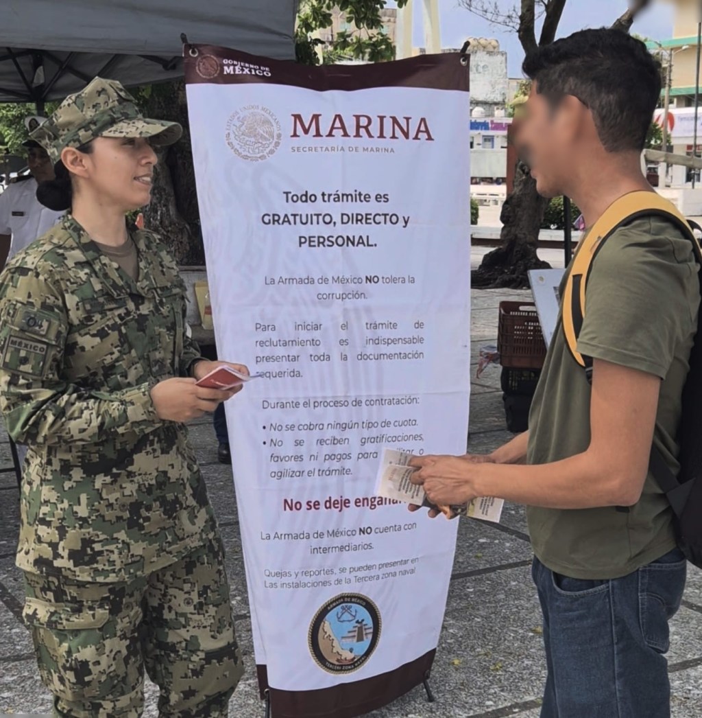 Marina invita a integrarse a sus filas en Coatzacoalcos,&nbsp;Veracruz