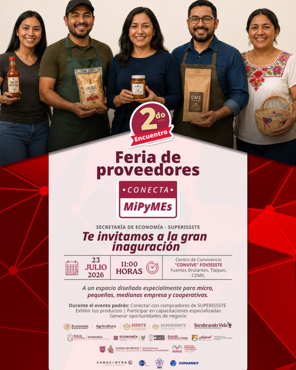 Concluye SUPERISSSTE registro para el 2º Encuentro “Feria de Proveedores Conecta MiPyMEs”