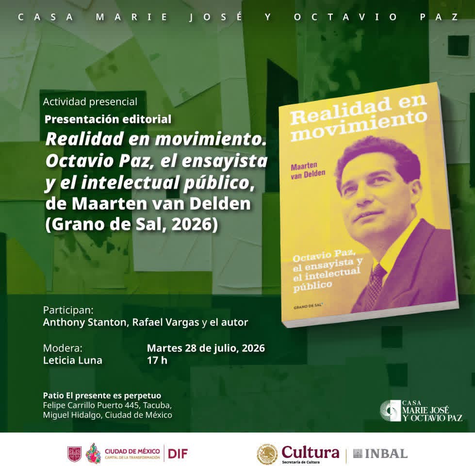 MOVIMIENTO, LIBRO QUE INVITA A EXPLORAR Y DEBATIR EN TORNO A OCTAVIO PAZ