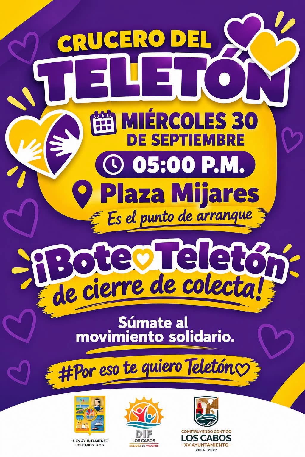 Cierra SMDIF Los Cabos campaña de boteo del Teletón con crucero&nbsp;solidario